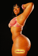 Thick black girl in lingerie