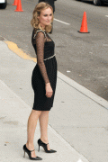 Diane Kruger - Arriving to Late Show with David Letterman